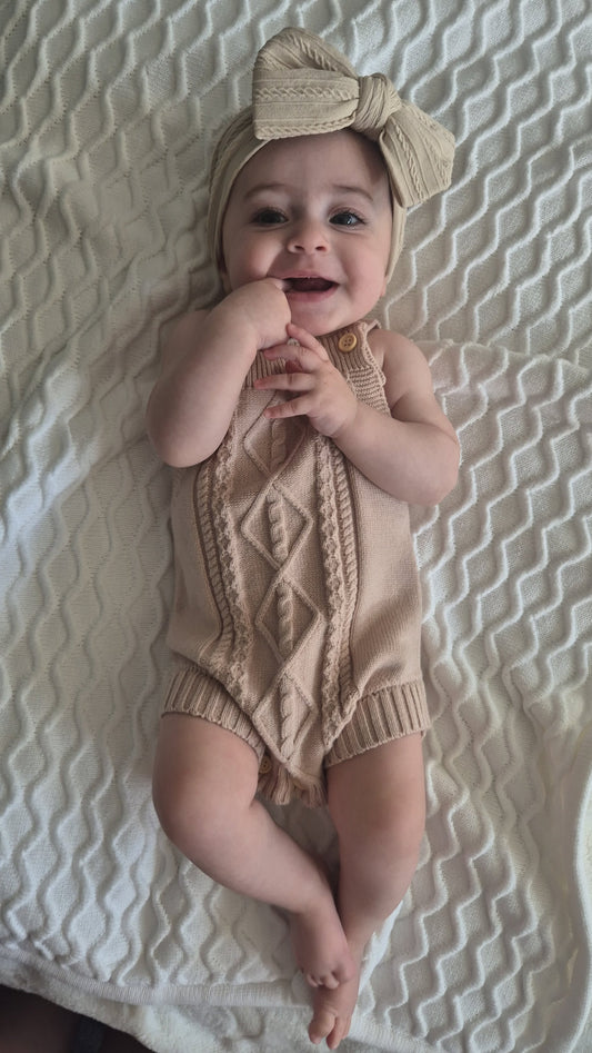 Little Knit Lover Romper