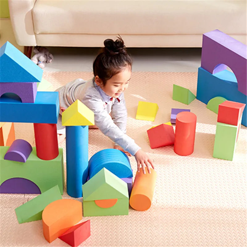 50-Piece Educational Foam Blocks