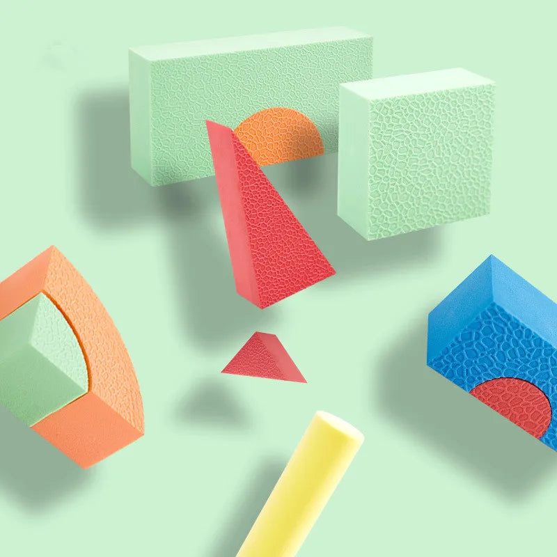 50-Piece Educational Foam Blocks