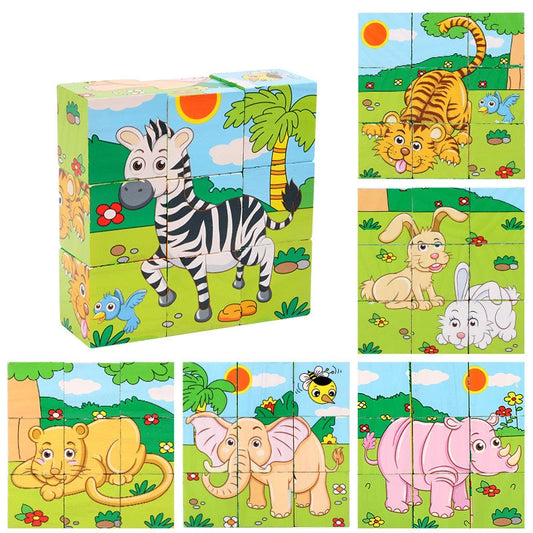 3D Puzzle Fun: 6-Sided Cube Jigsaw Puzzles for Kids