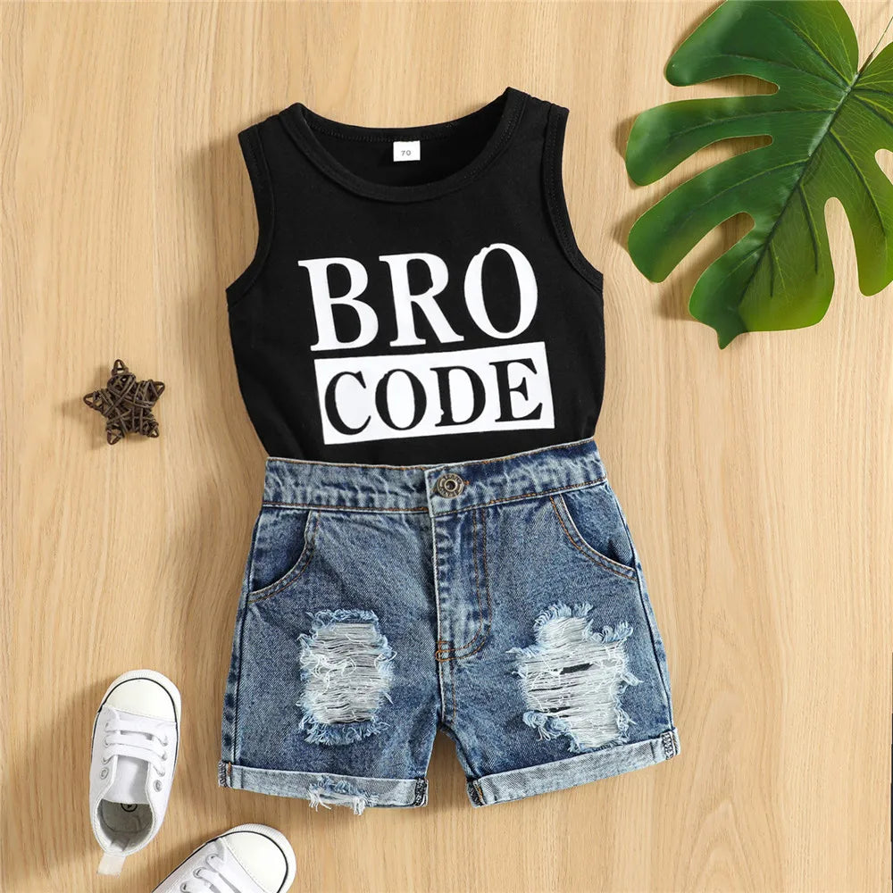 Bro Code Denim Set