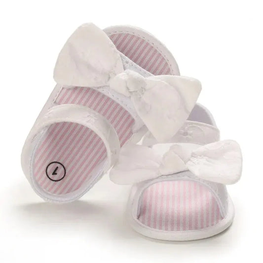 White Bow knot Garden Sandals