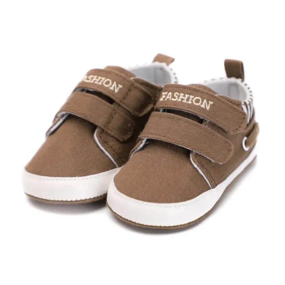 Dark Brown Velcro Sneakers