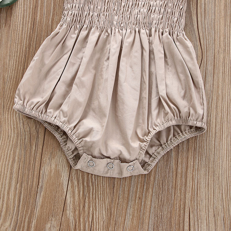 Ruched Romper + Headband Set