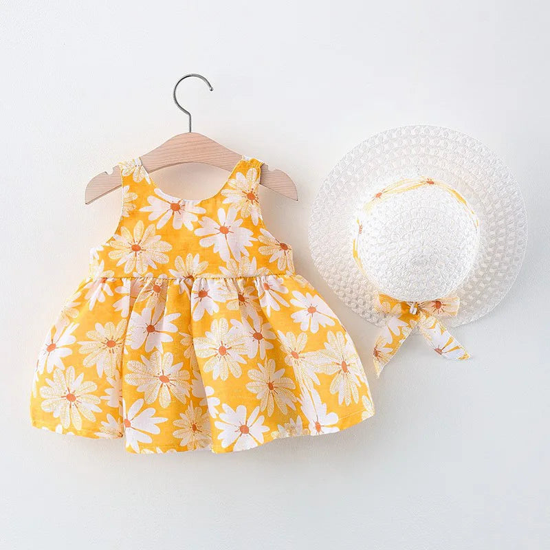 Chrysanthemum Dress and Hat Set