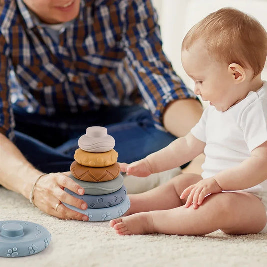 Montessori Silicone Ring Builder