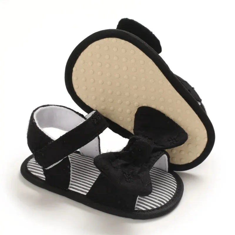 Black Bow knot Garden Sandals