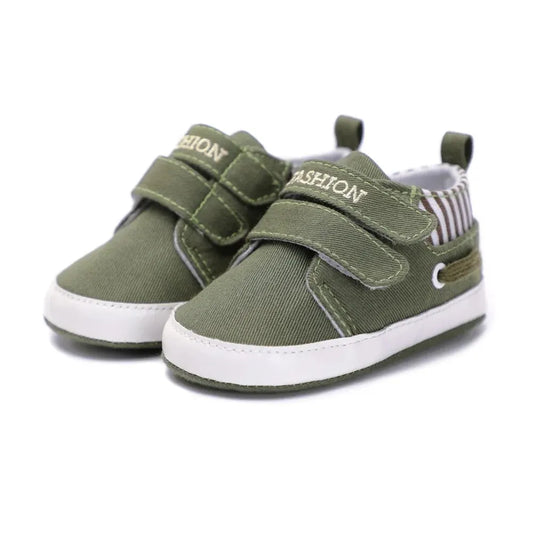 Army Green Velcro Sneakers