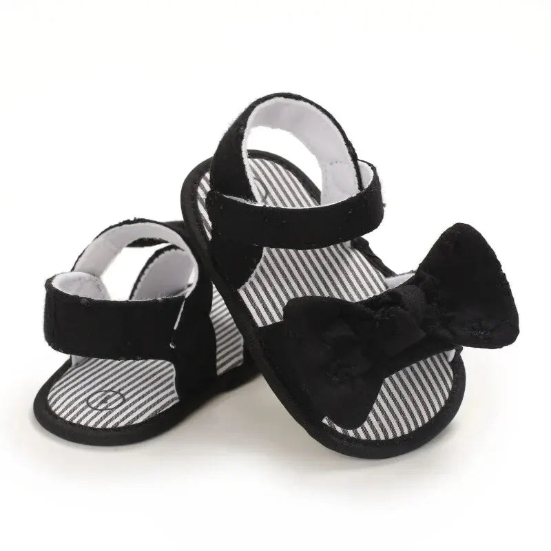 Black Bow knot Garden Sandals