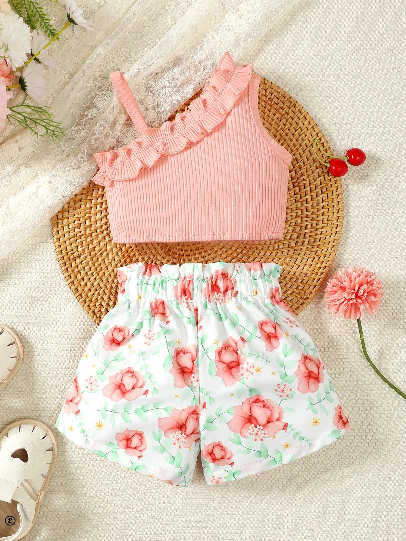 Ruffle & Bow Set