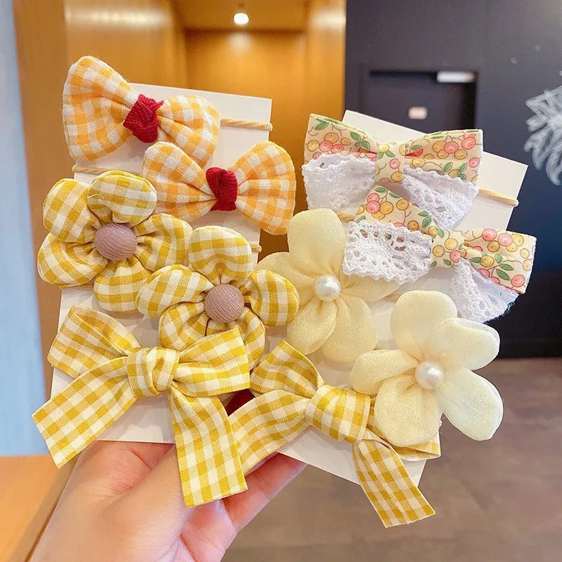 10Pcs Big Bow Elastic Hair Ties