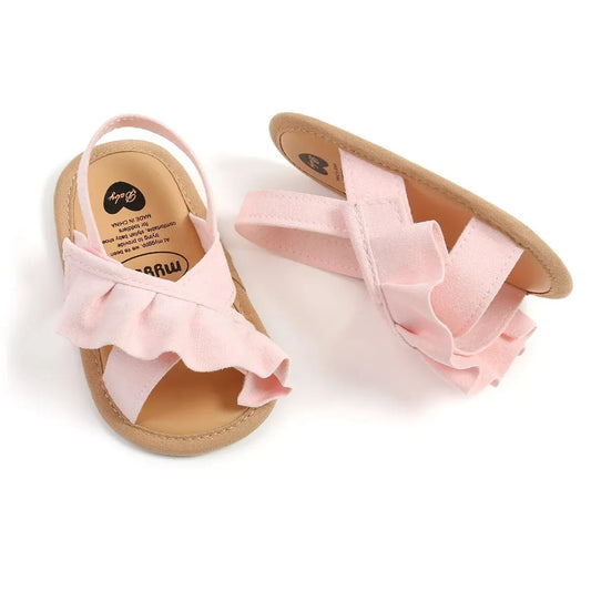 Pink Frill Sandals