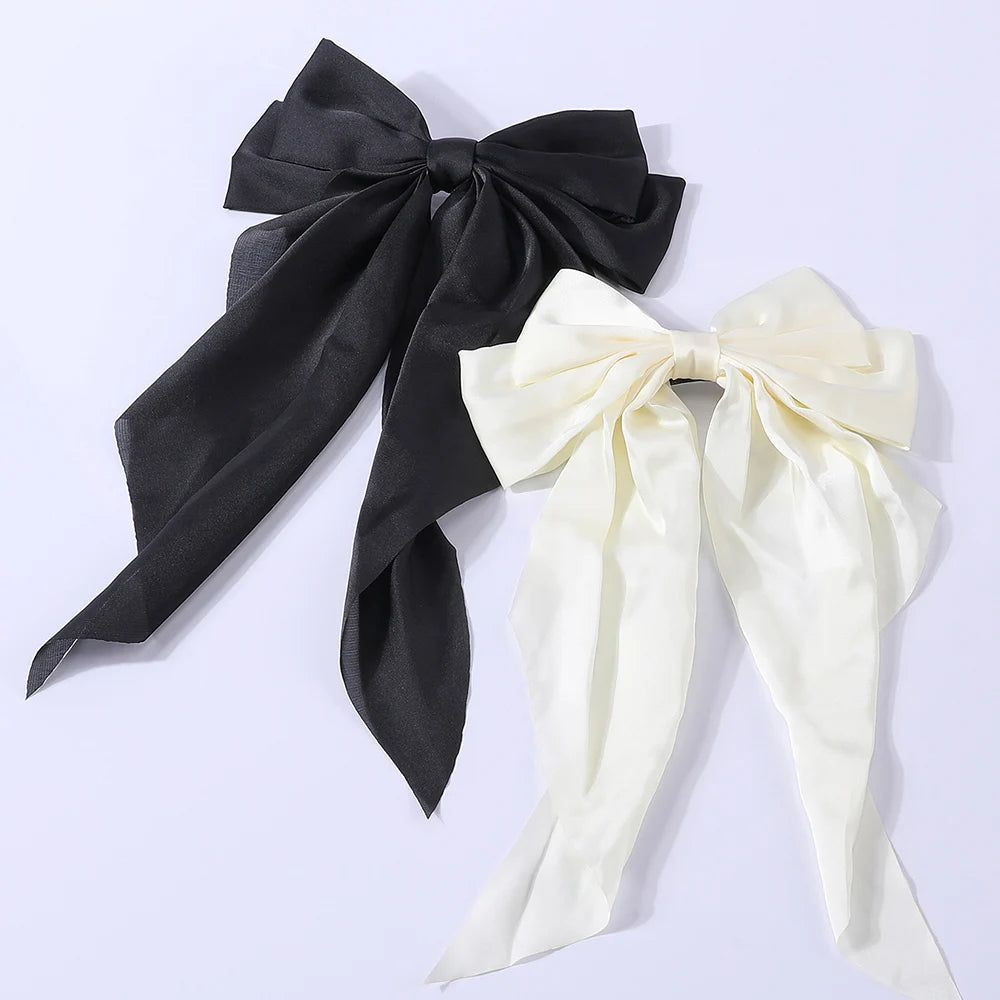 2pc Satin Bow Hair Clips