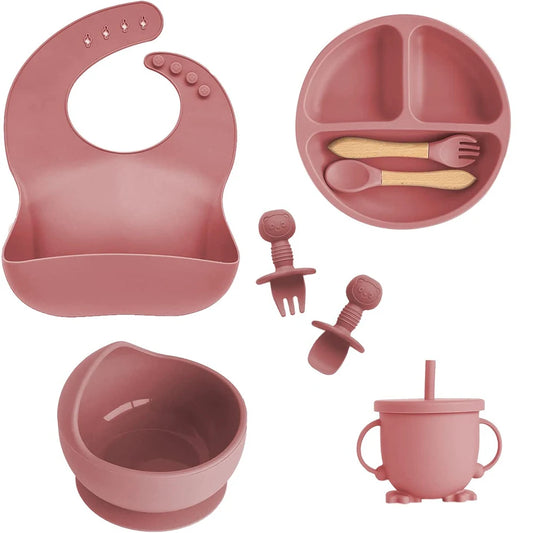 Silicone 6 or 8-piece Tableware Set