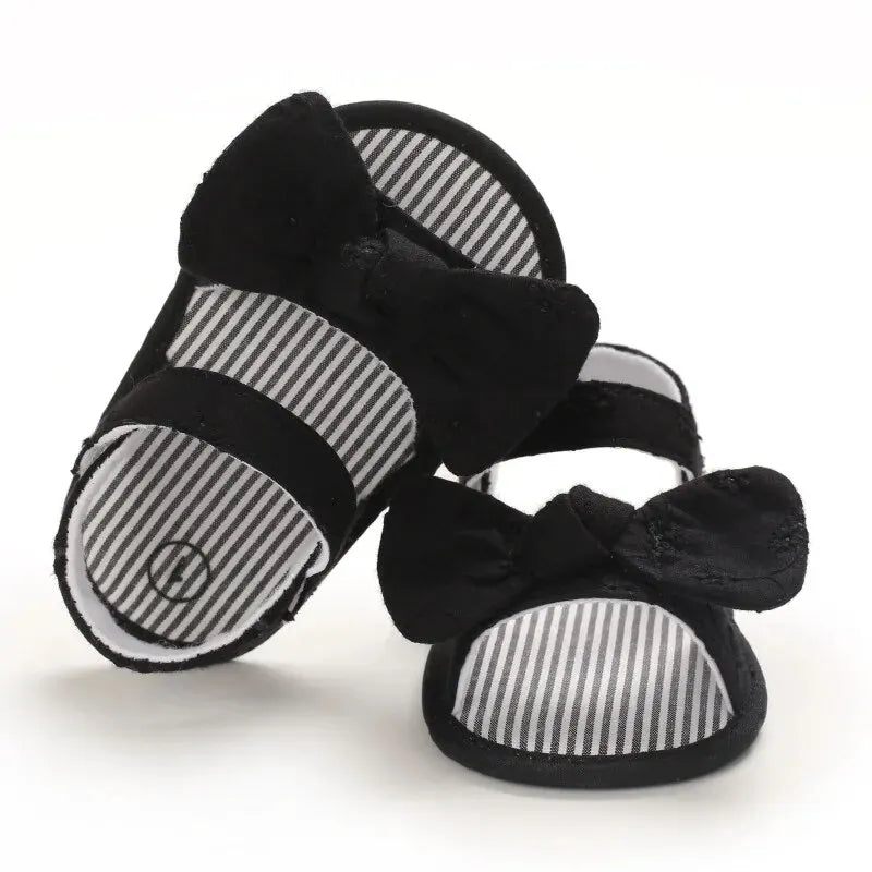 Black Bow knot Garden Sandals