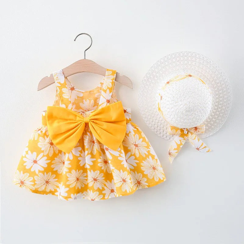 Chrysanthemum Dress and Hat Set