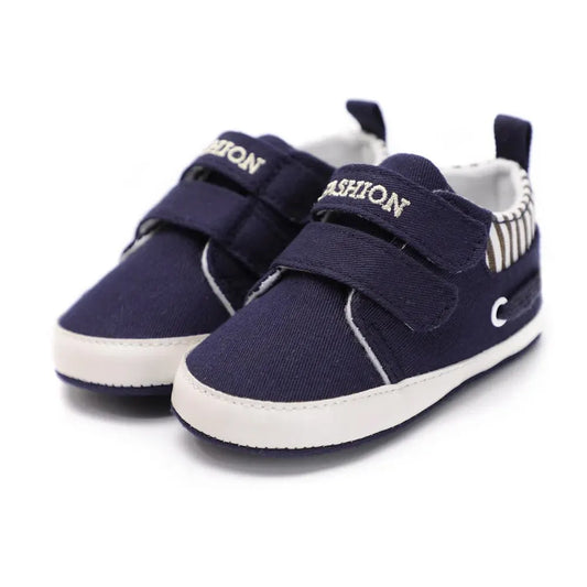 Navy Blue Velcro Sneakers